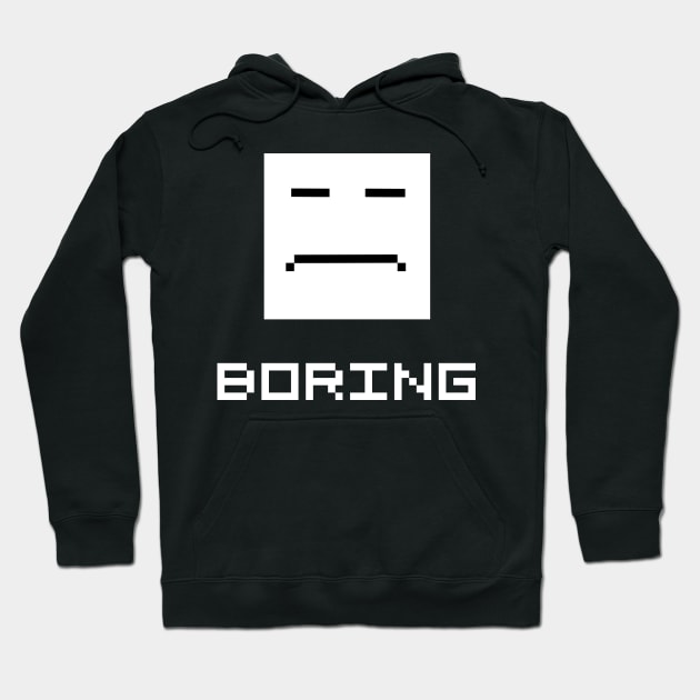 pixel face boring Hoodie by SpassmitShirts